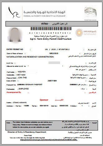 Nhận visa Dubai online