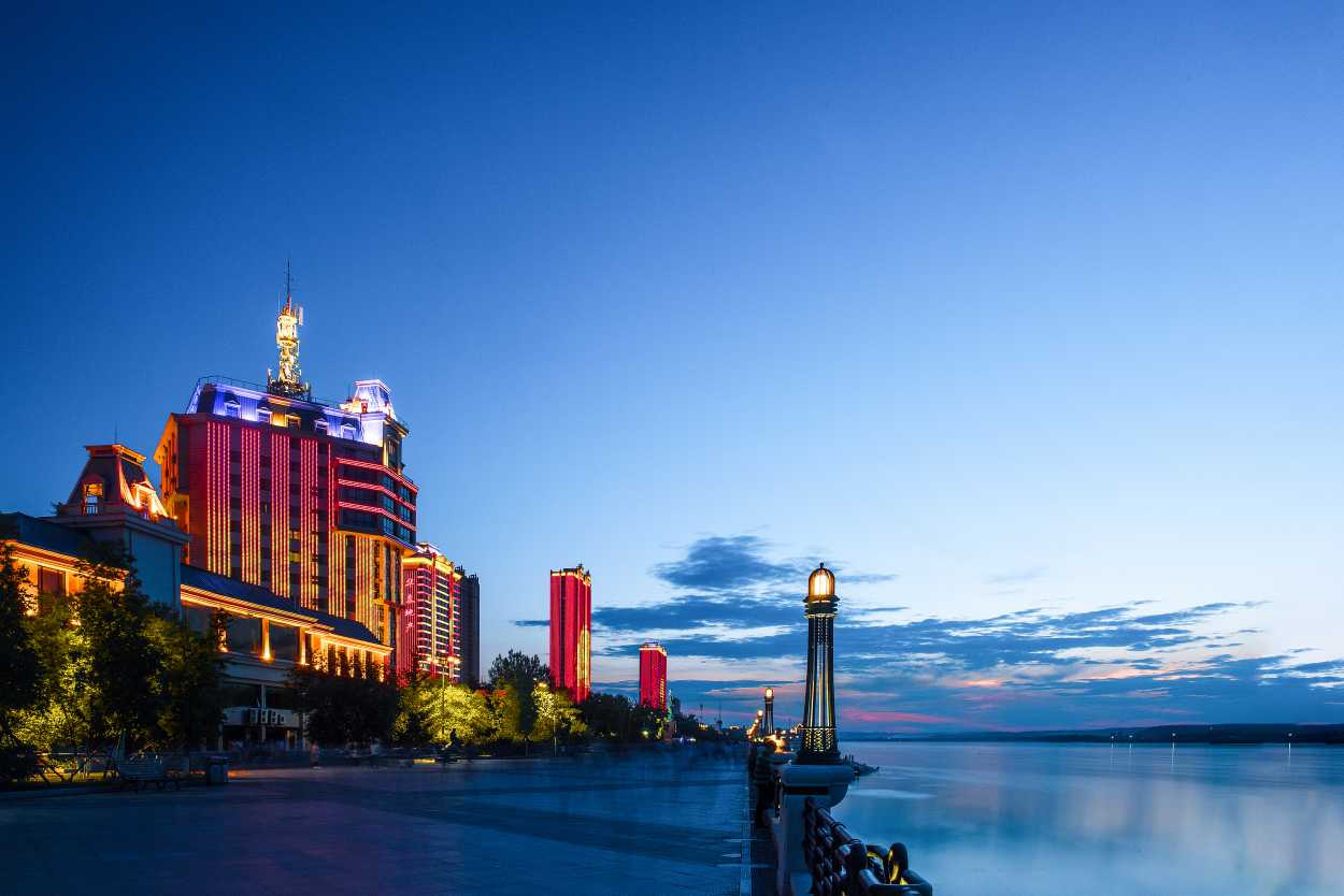 Хайхэ на карте, районы города