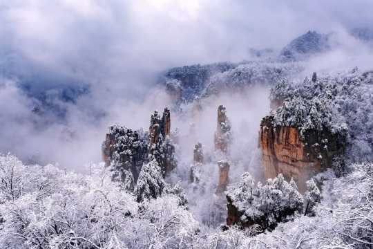 Zhangjiajie National Forest Park Winter