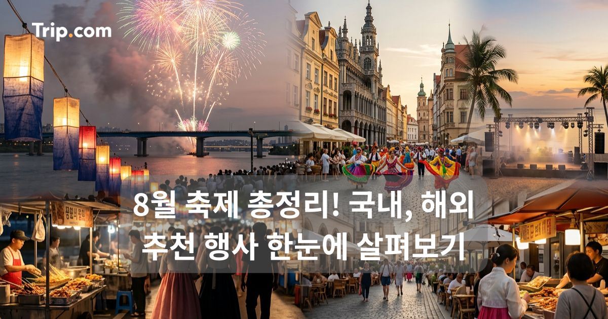 8월 축제 총정리