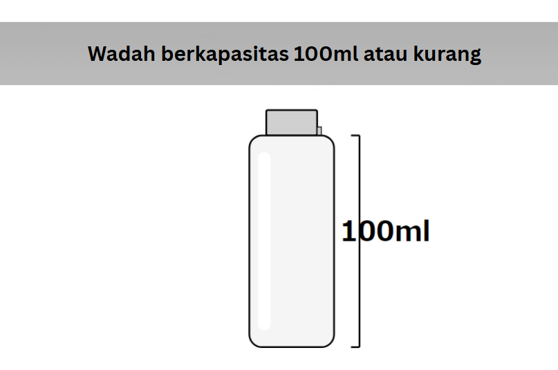 wadah berkapasitas 100ml