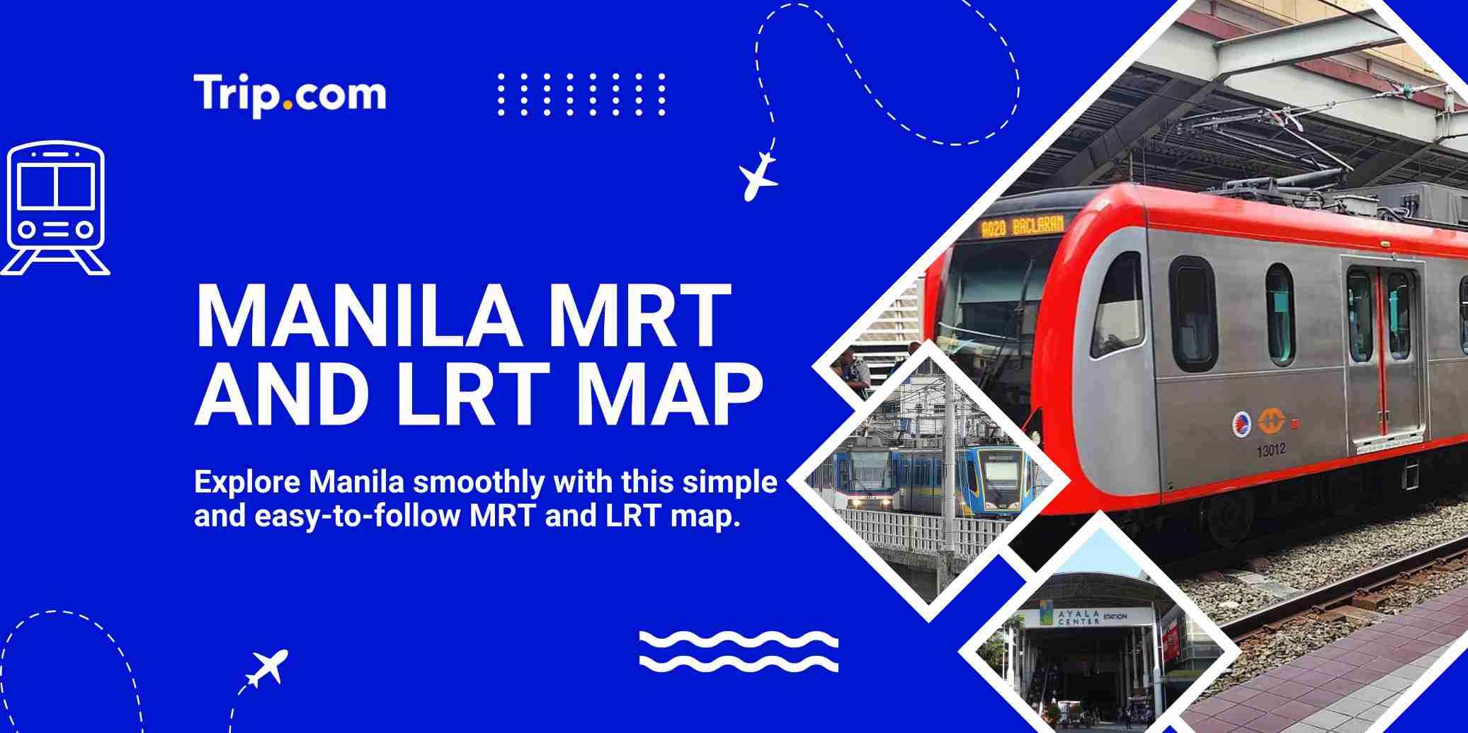 Manila MRT and LRT Map