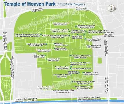 Temple of Heaven Park Map