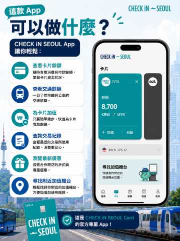 CHECK iN SEOUL 怎麼用？