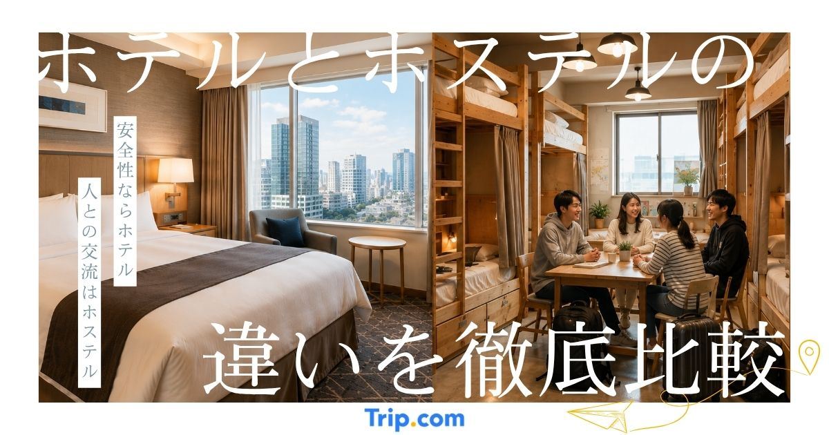 ホテルとホステルの違いって何？自分に合うのはどっち？