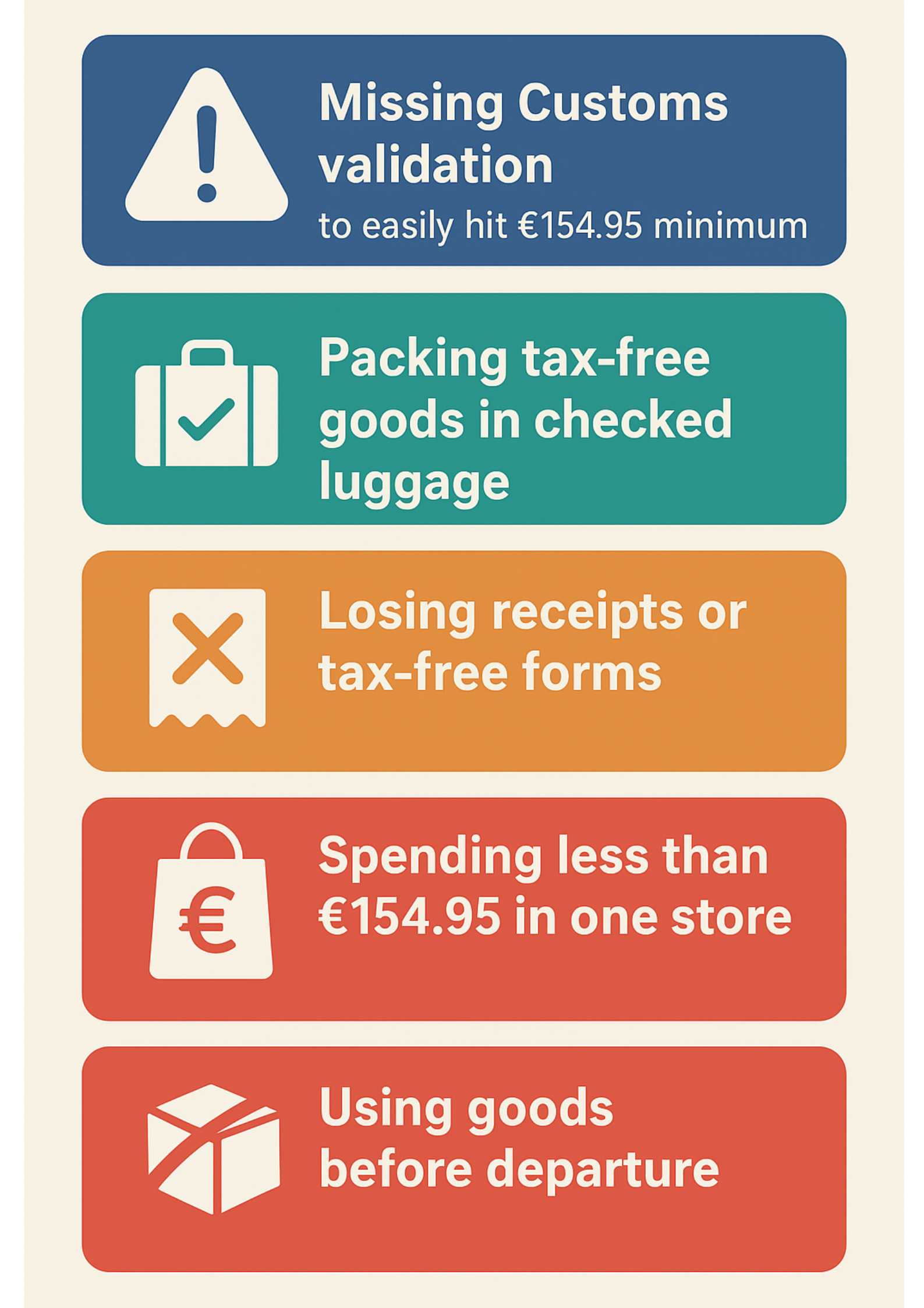 Common Mistakes for Tax Refund Italy