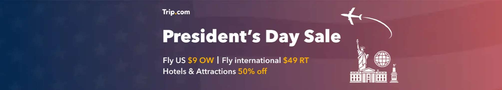 Trip.com President's Day Travel Sale