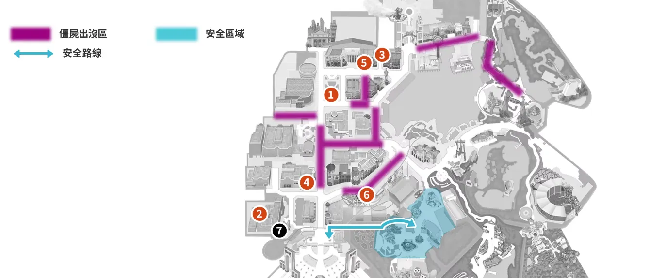 【日本環球影城】萬聖驚魂夜活動地圖