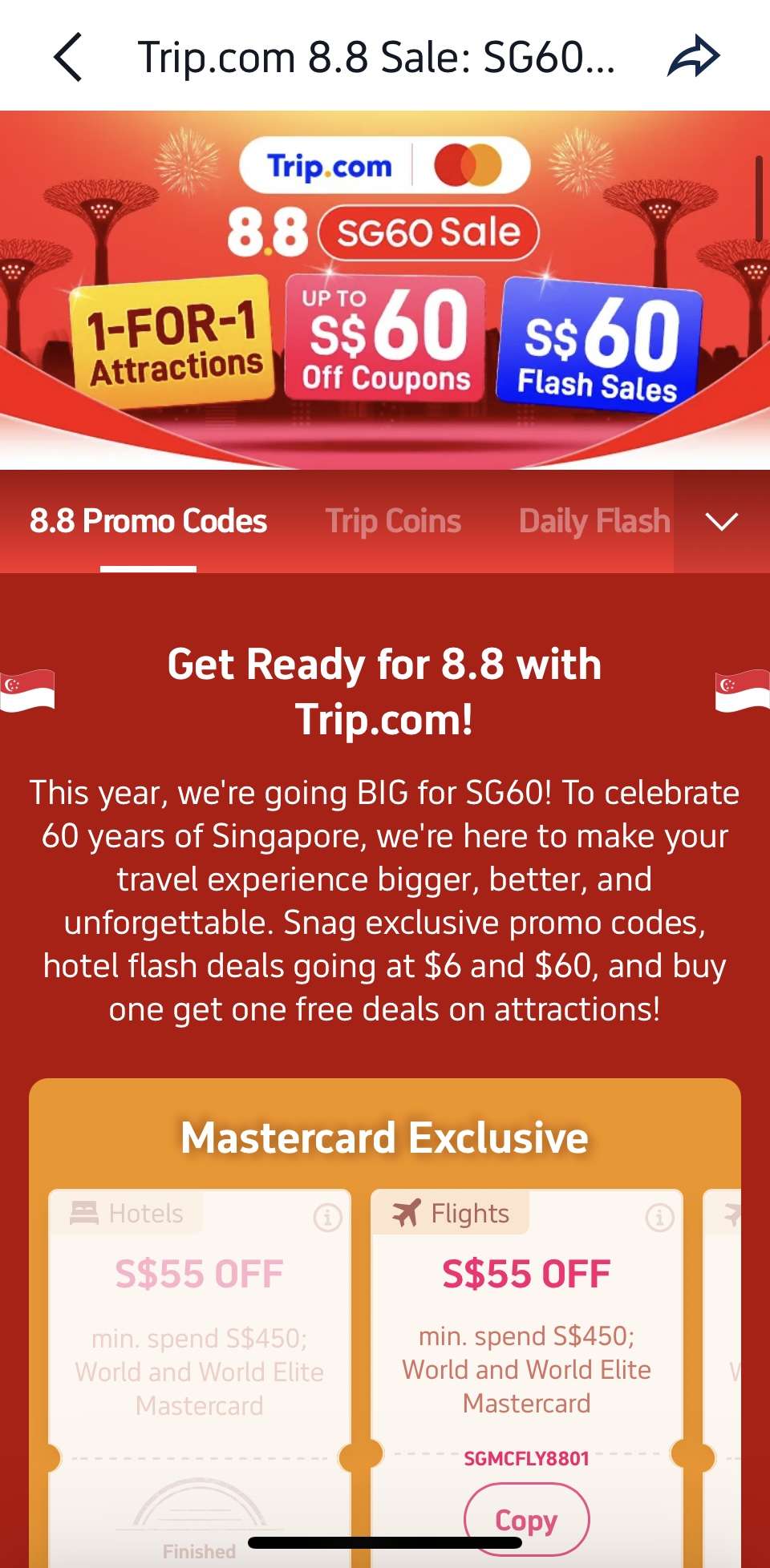 trip.com 8.8 campaign screenshot