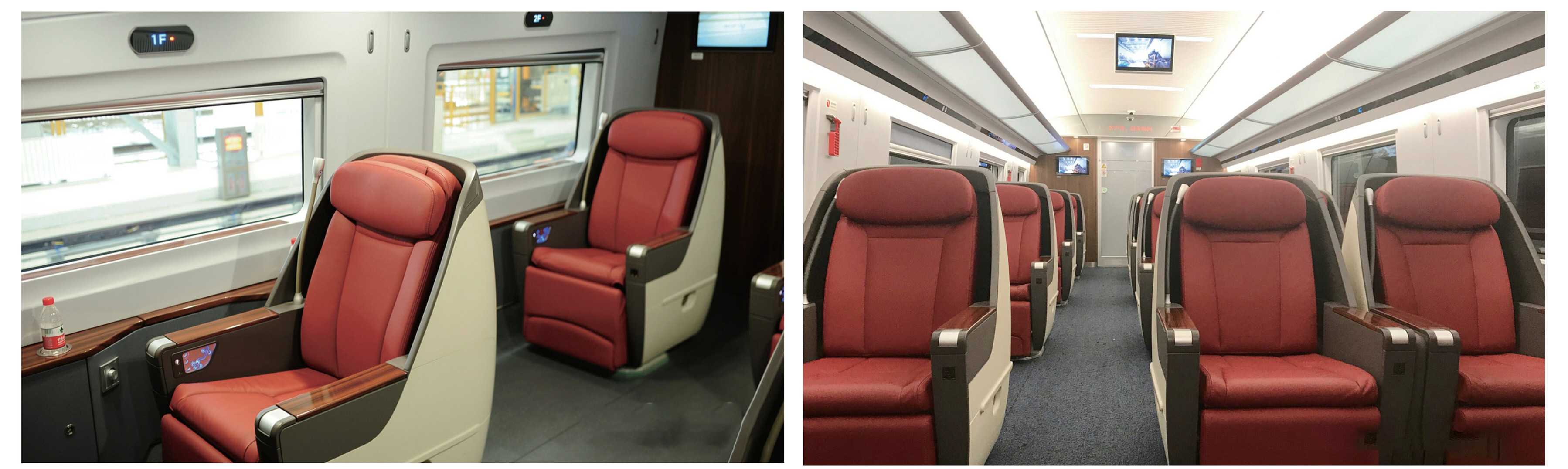 China Bullet Train Business Class Seat-Egg-shell