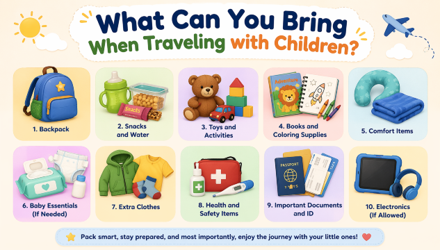 What Can You Bring When Traveling with Children?