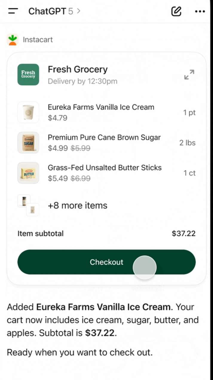  Instacart and chatgpt