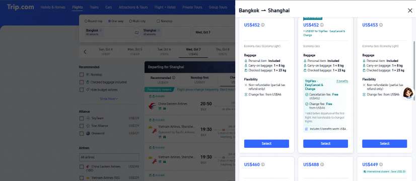 China Eastern Premium Economy Baggage Allowance