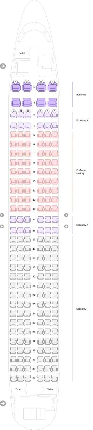 Virgin Australia Seat Map | Boeing 737-8/Boeing 737-700