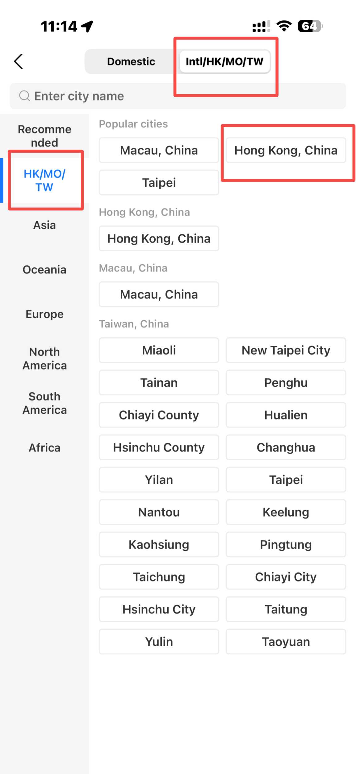 Check Region Setting