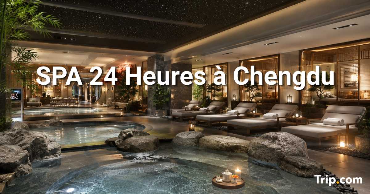 Spa ouvert 24h à Chengdu
