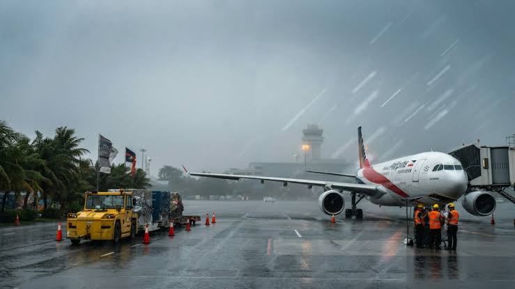 Flight Disrupts Typhoon