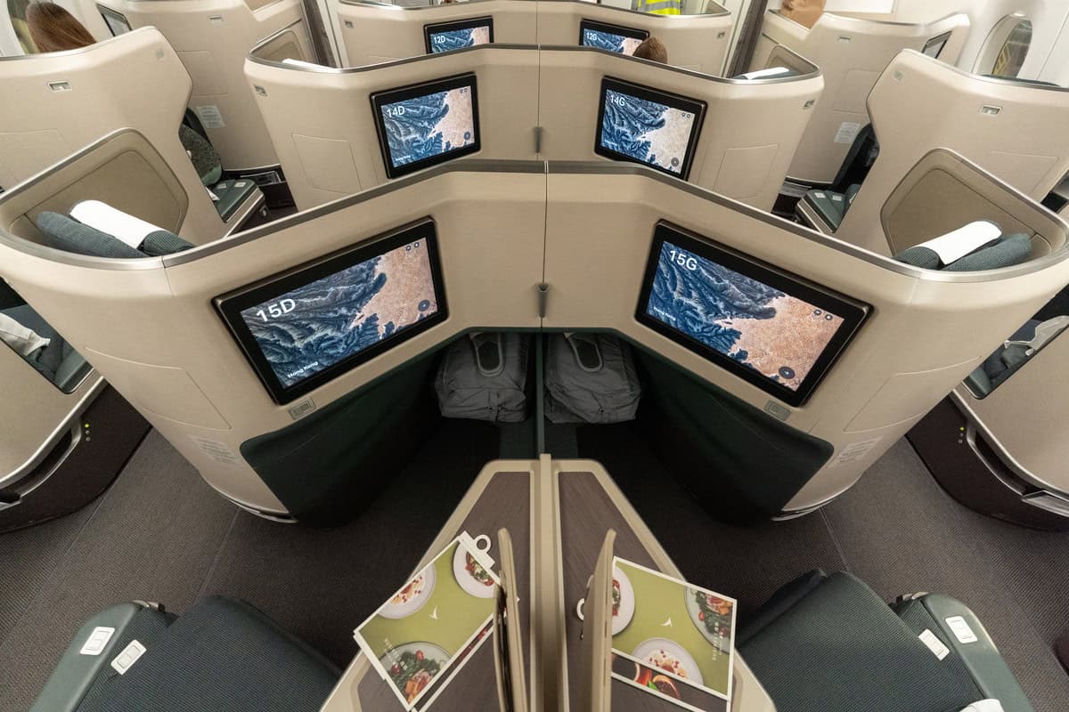 Cathay Pacific Business Class Entertainment and Wifi