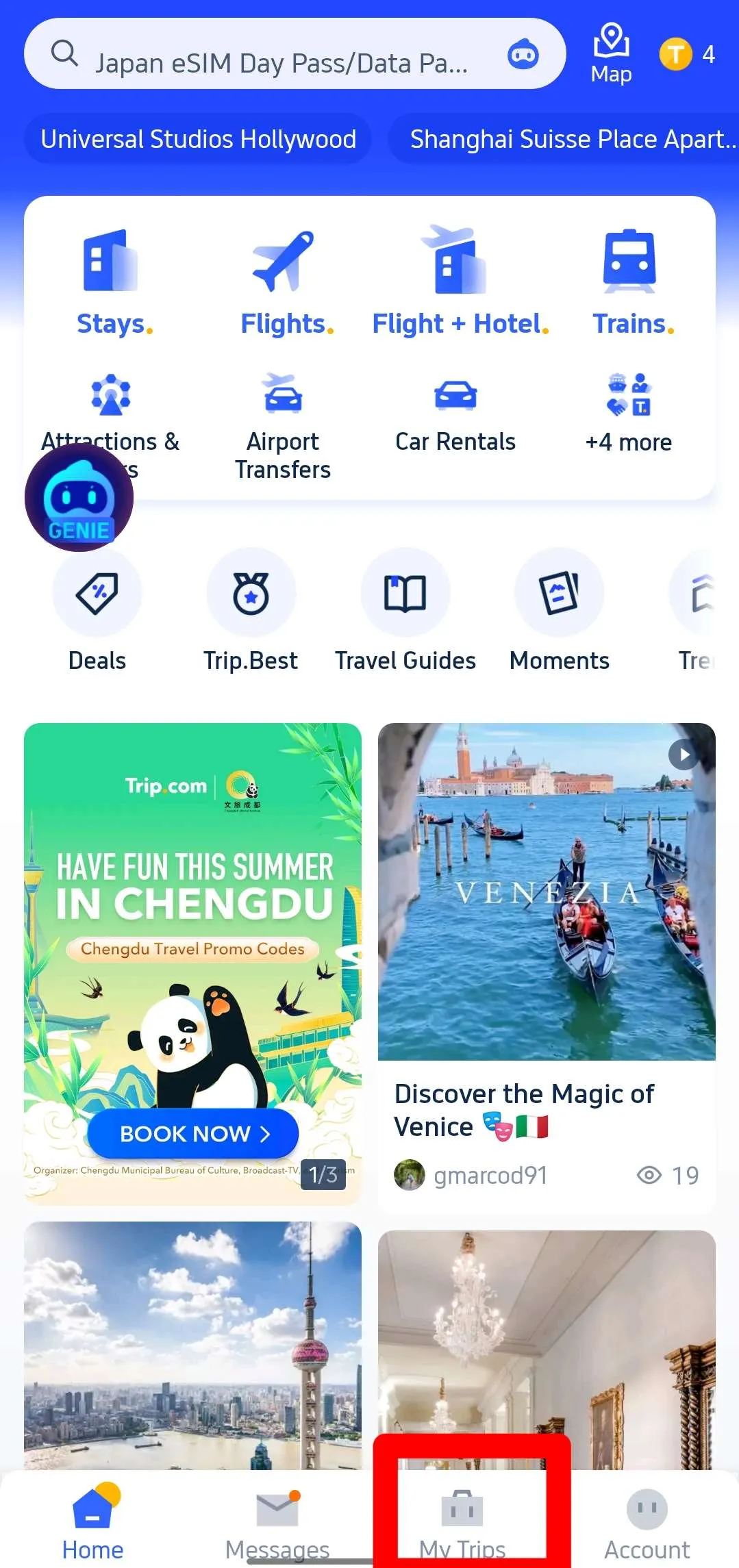 Hướng Dẫn Thay Đổi Đặt Chỗ Trên Trip.com