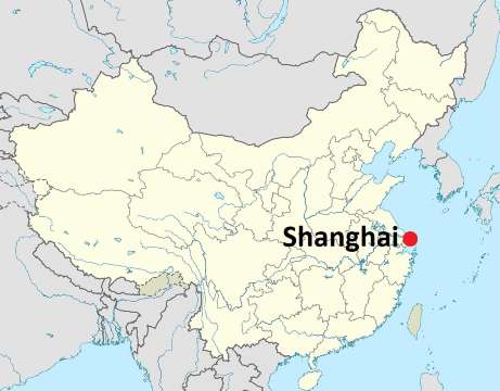Shanghai Location Map