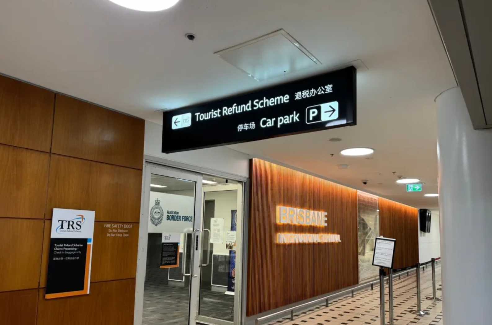 Tax Refund Counter at Airport