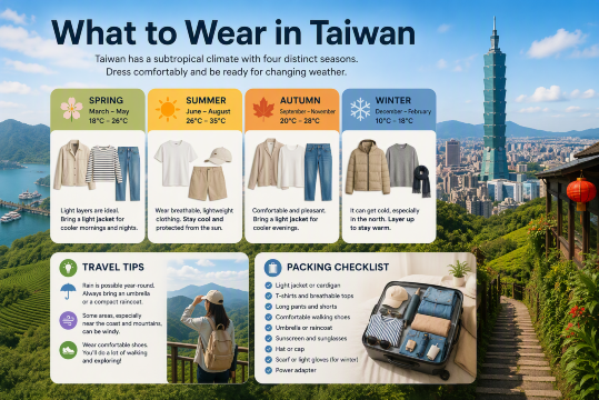 What to Wear in Taiwan