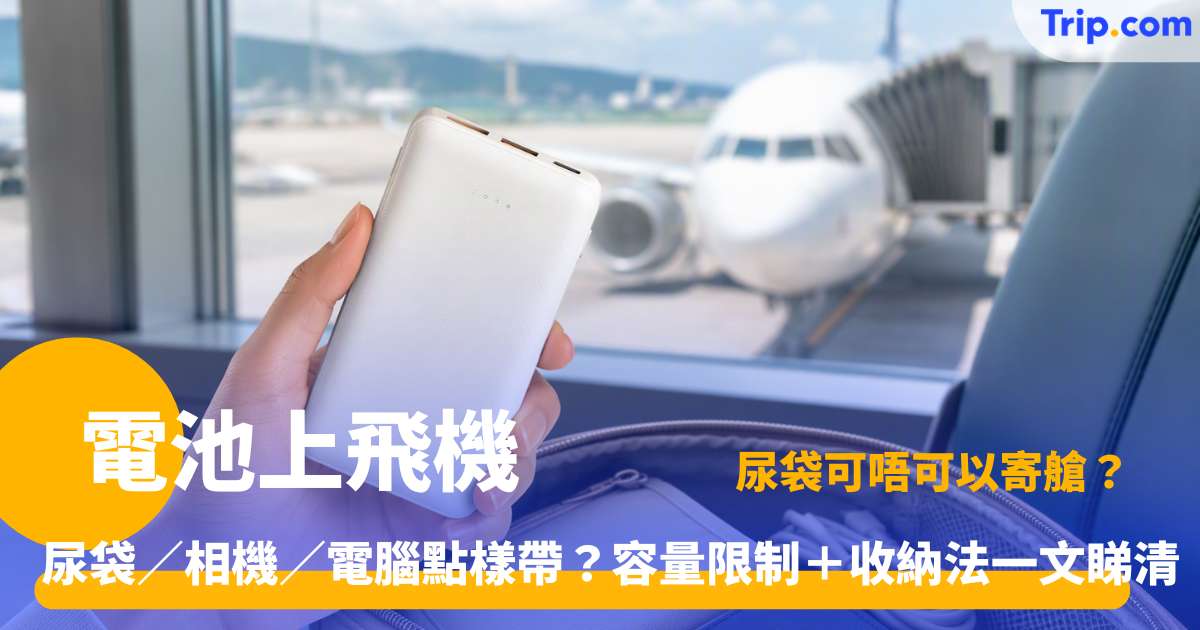 電池上飛機2026最新指南 哪些電池可以帶？容量限制＋收納方法全解 | Trip.com