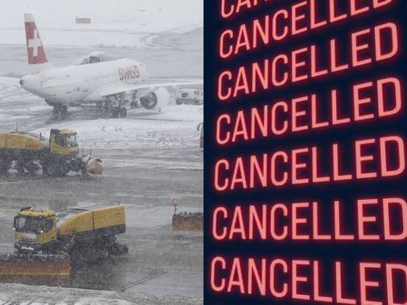 Flights Cancelled Due to Snow