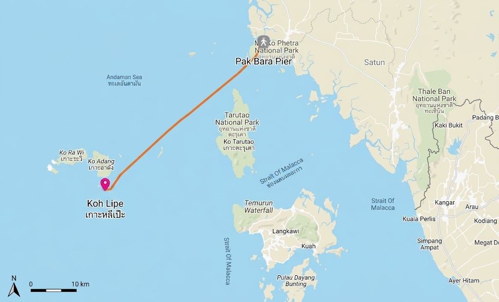 Lokasi Koh Lipe