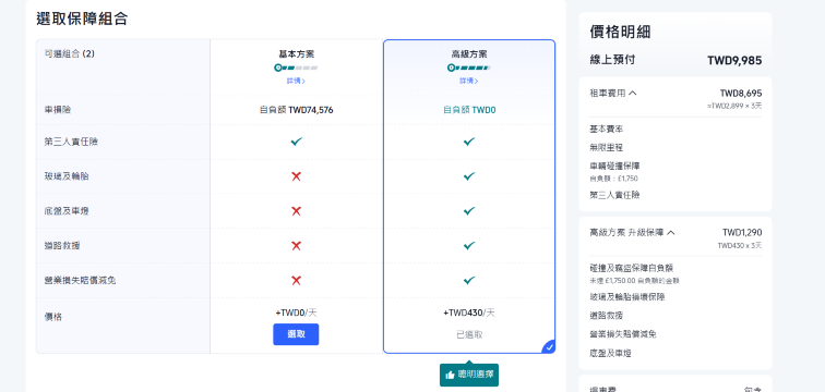 Trip.com 租車流程教學