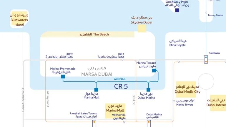 Dubai Abra Map