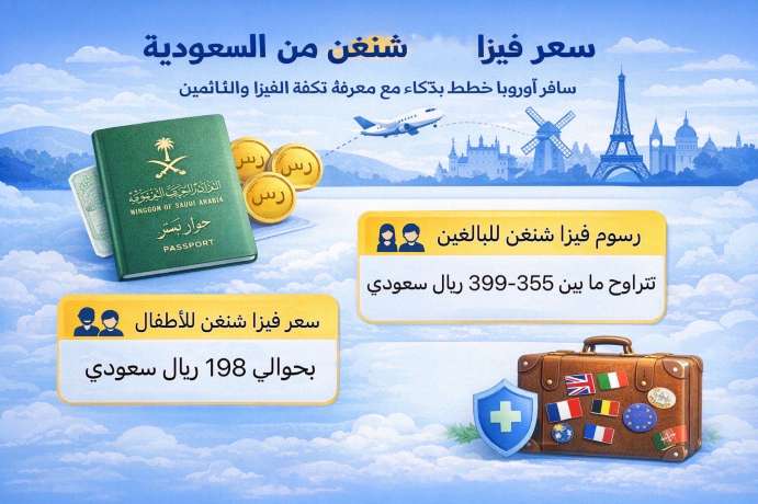سعر فيزا شنغن من السعودية 2026 - الرسوم والخطوات قبل السفر لأوروبا | Trip.com
