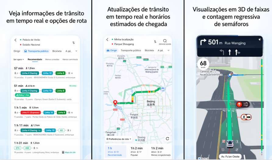 O que torna o Amap (Gaode Map) o melhor app de mapas na China?