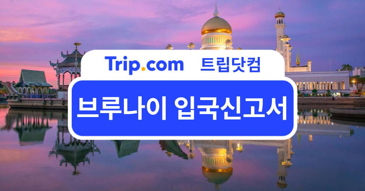 브루나이 입국신고서 E-Arrival Card 등록 방법 한눈에 보기 | 트립닷컴