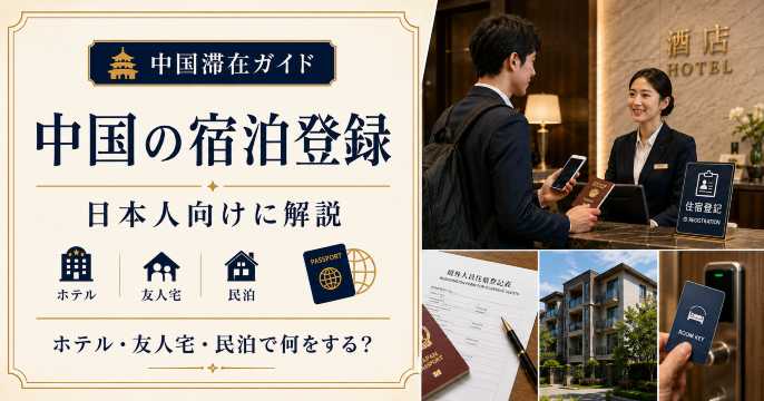 中国の宿泊登録を外国人向けに解説：ホテル・友人宅・民泊で何をする？