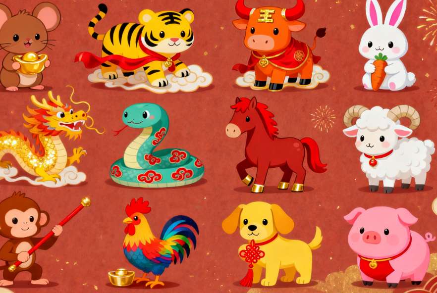 All Chinese New Year Animals - The Zodiac Chart
