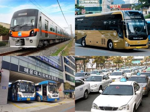Transport at KTX Busan Station