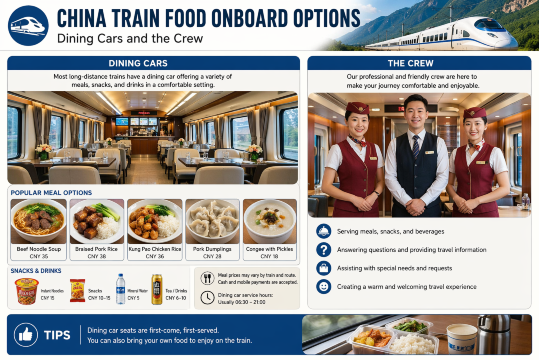 Onboard Options: Dining Cars and the Crew