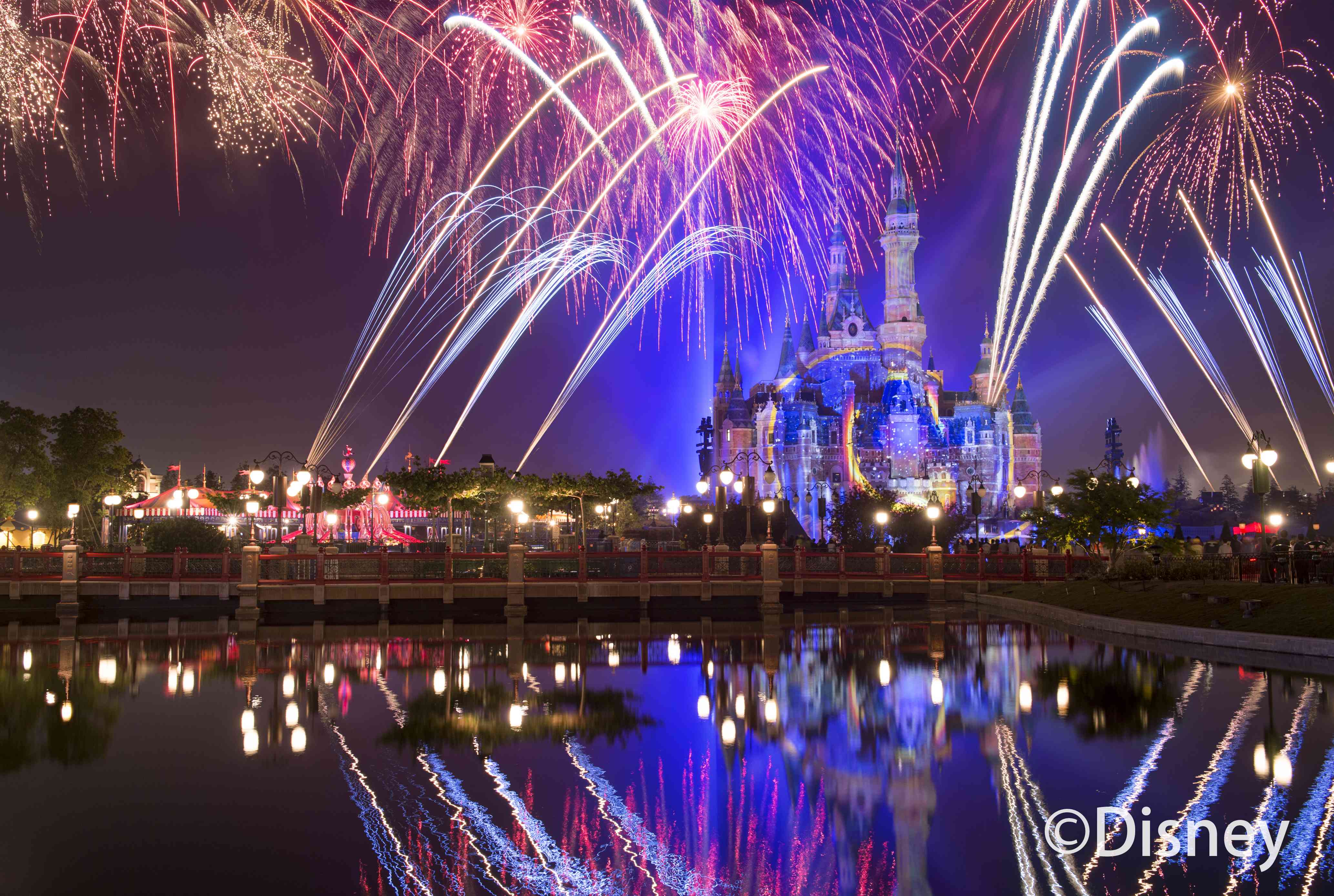 Wann findet das Feuerwerk im Shanghai Disneyland statt?