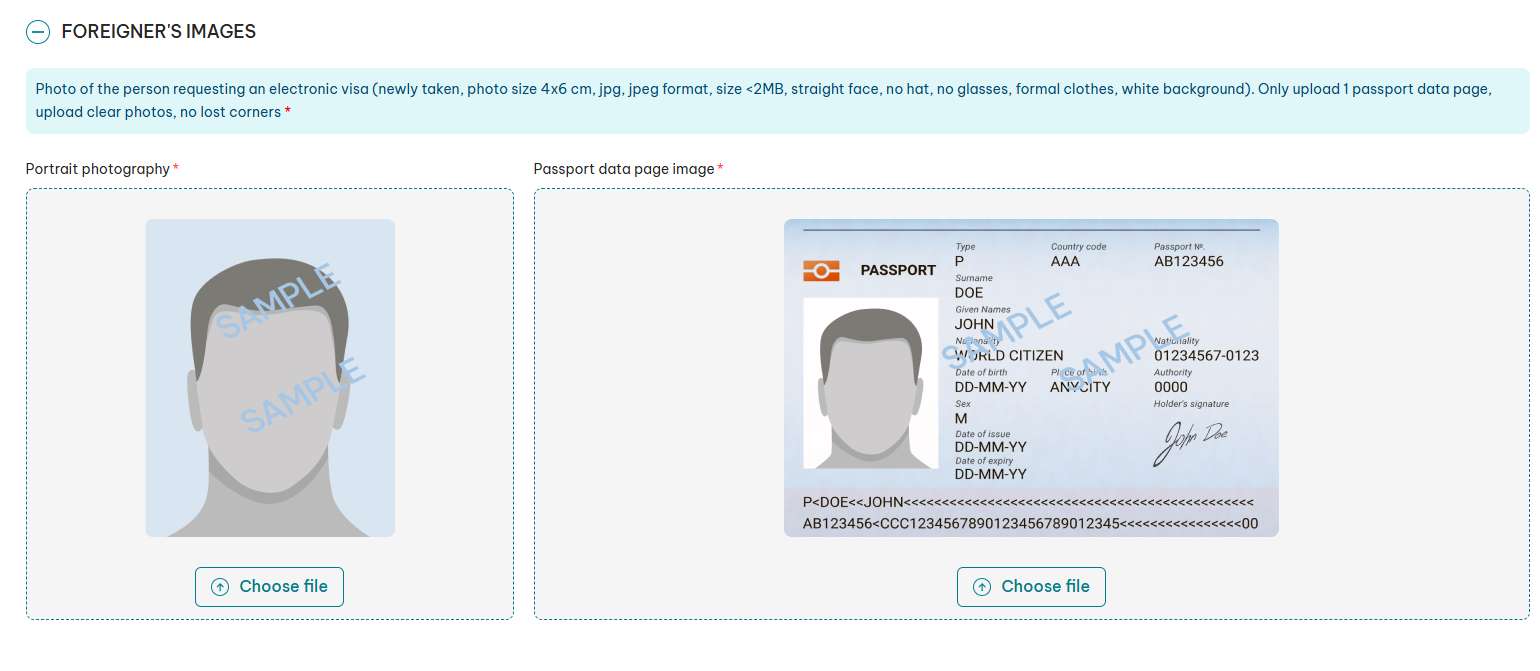 How to apply visa step 2