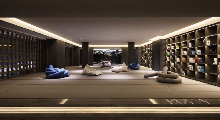 Das Innere eines 24-Stunden-Spas in Shanghai
