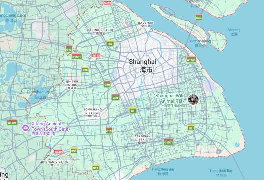 Shanghai District Travel Map