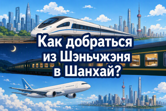 Шэньчжэнь — Шанхай: поезд или самолёт - считаем время и деньги