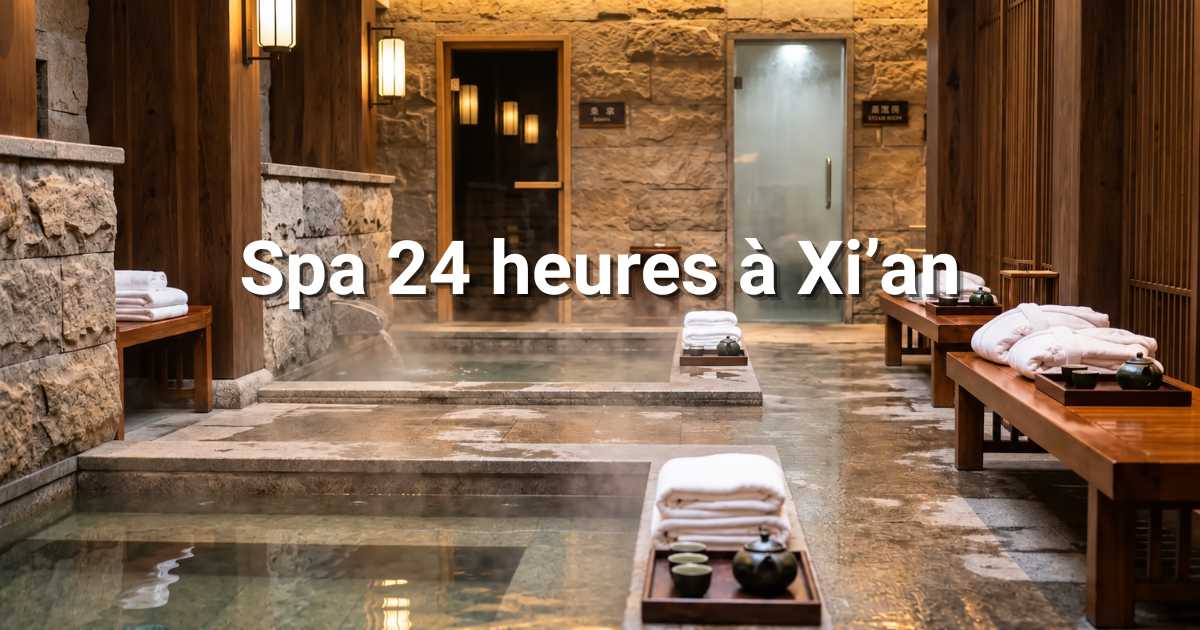 Spas 24 heures à Xi'an : les meilleures expériences