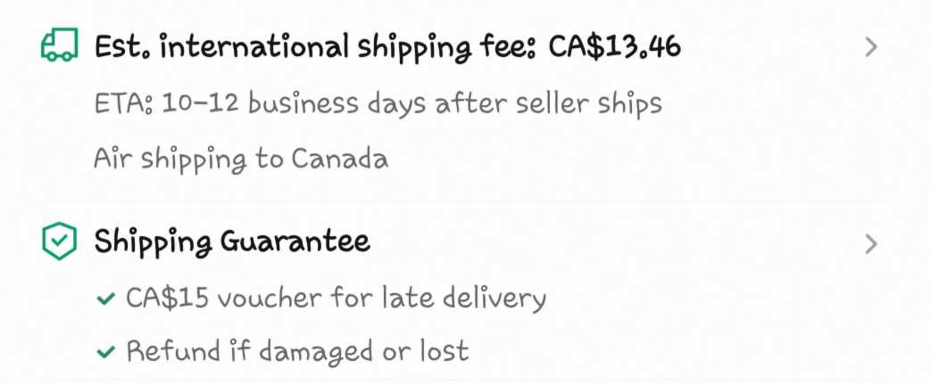 Taobao China shipping to Canada