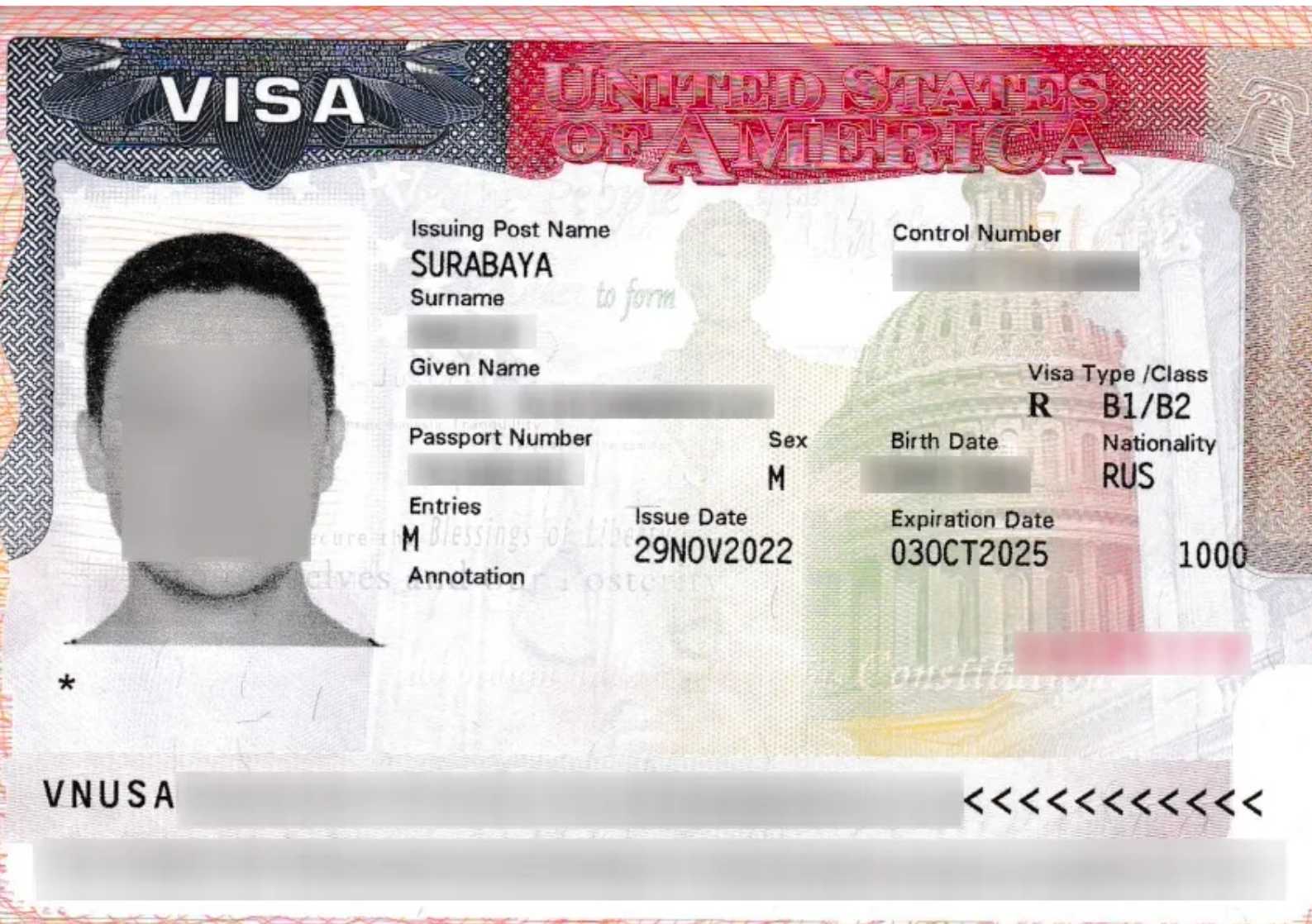 Visa sample