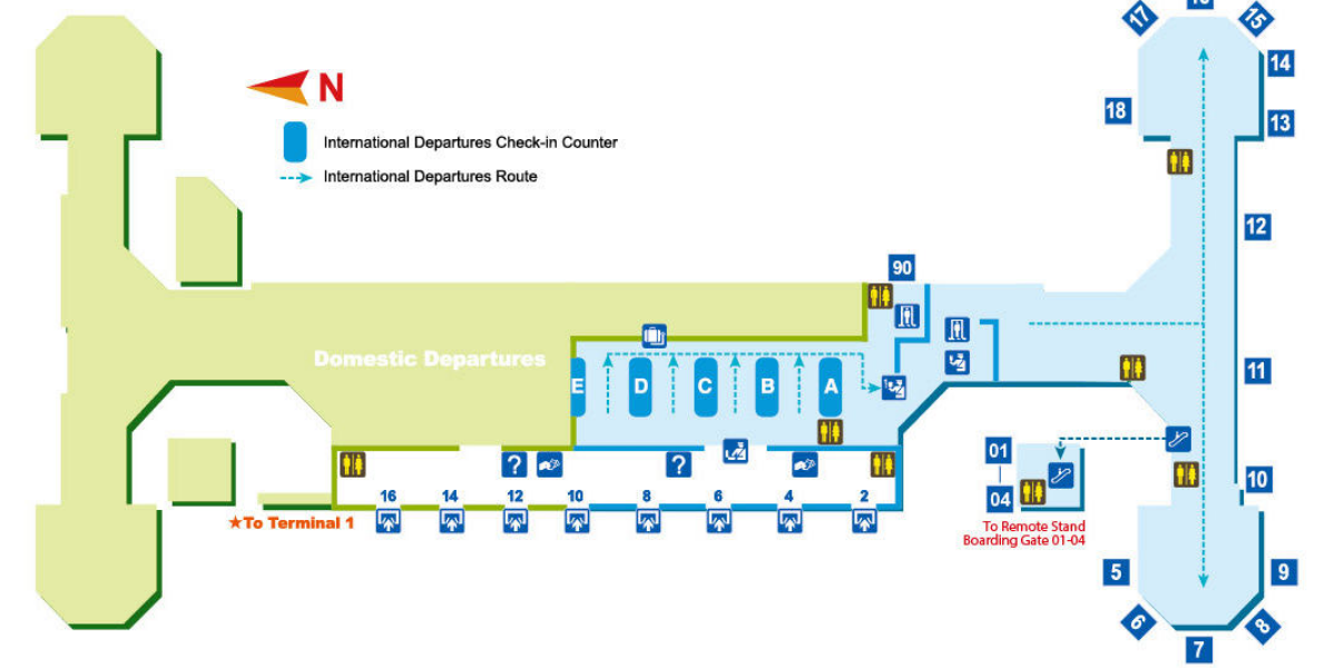 Международный аэропорт Пекин-Шоуду — Прибытие