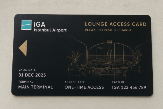 Istanbul Airport Lounge Access card
