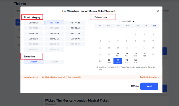 Pick up where you left off and book your next West End show on Trip.com