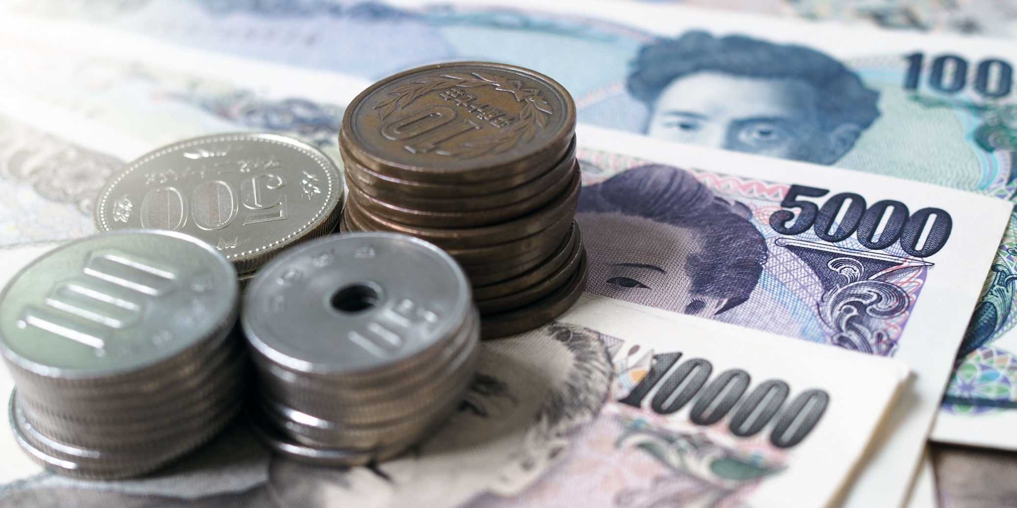 yen and coins